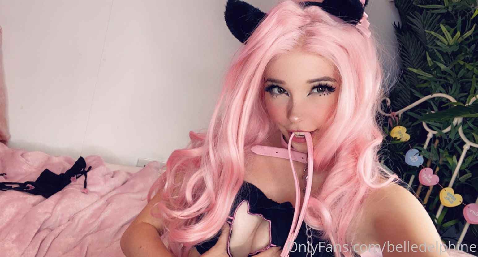 Nonnude Belle Delphine Wearing Collar Playing With Dildo - Image Gallery  #534489